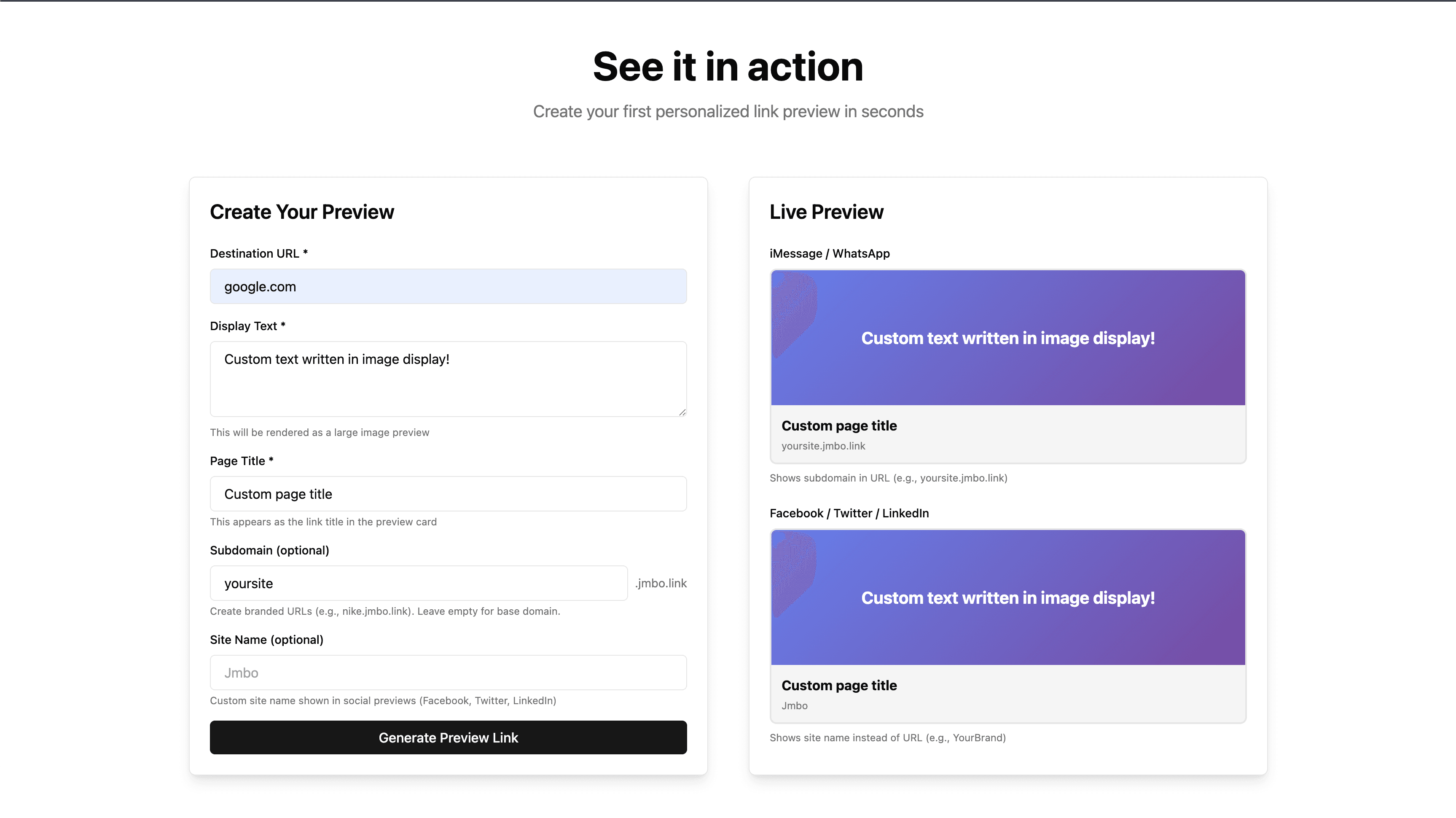 JMBO.link Screenshot 2